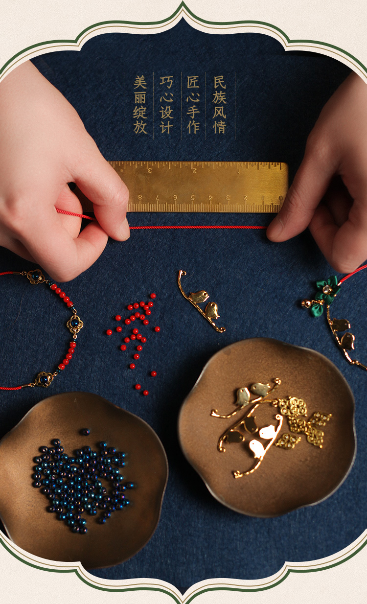 Phoenix Nirvana vòng chân trẻ em mẫu retro gợi cảm gió quốc gia cổ chân vòng chân đỏ dây thừng vòng chân dệt năm nay - Vòng chân lắc chân nữ 10k