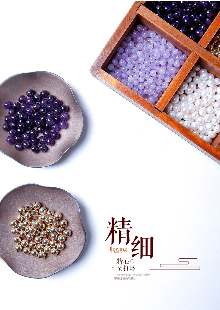 Bracelet de cheville Femme      en Amethyste - Ref 3102220 Image 8