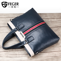 Feige genuine leather men's bag men's handbag horizontal shoulder crossbody bag cowhide bag 2025 new business briefcase