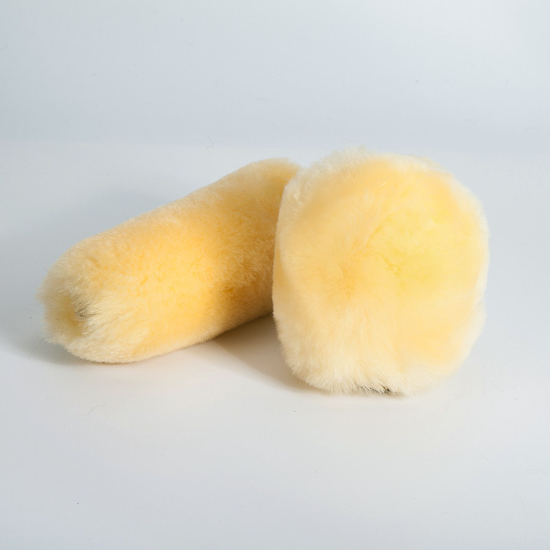 Winter pure wool fur one-piece warm car hand brake gear set Car gear set car interior