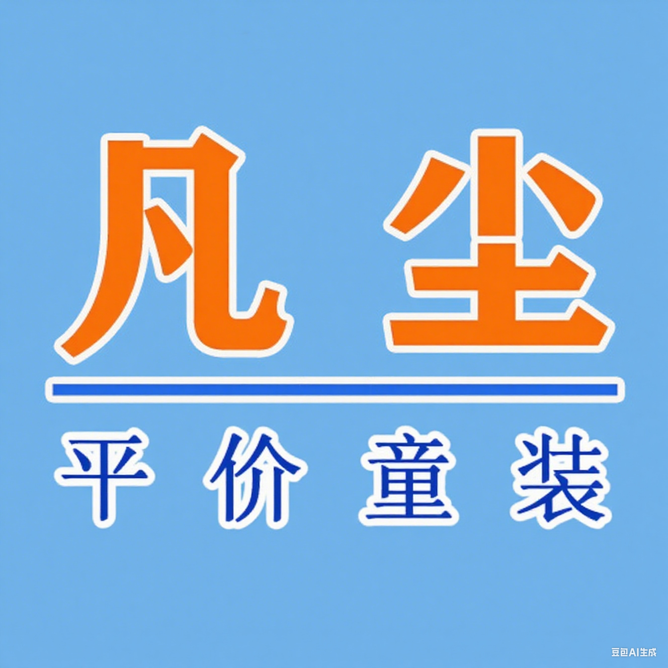 凡尘平价童装的LOGO