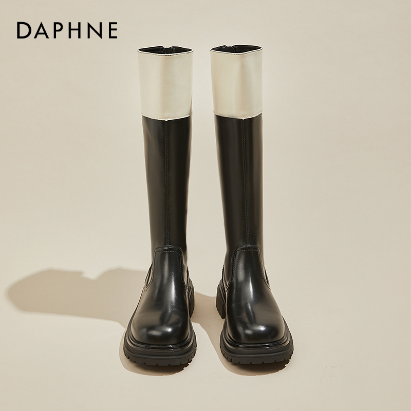 Daphne Thick Heel Over-The-Knee Boots for Women, Autumn and Winter Velvet Thick-Soled High Boots for Women, Color-Blocked Knight Boots Daphne Thick Heel Over-The-Knee Boots for Women, Autumn and Winter Velvet Thick-Soled High Boots for Women, Color-Blocked Knight Boots
