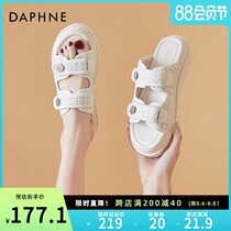 Daphne thick bottom slippers womens summer wear net red fashion muffin bottom slippers sports sandals comfortable