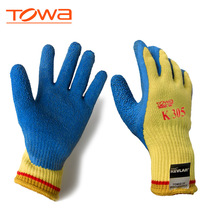 Japan grade 5 Kevlar breathable wear-resistant waterproof slip thorn cutting glued fiber labor security safety protective gloves