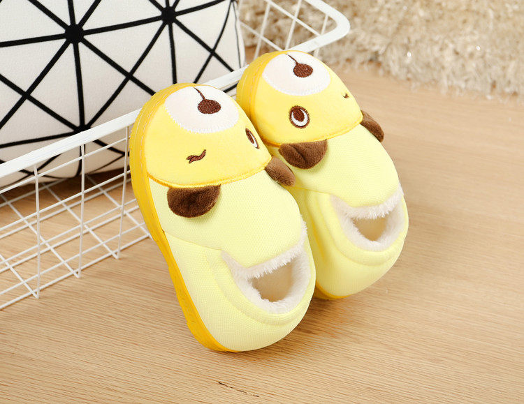 Pantoufles enfants en suède pour hiver - semelle caoutchouc - Ref 986476 Image 11