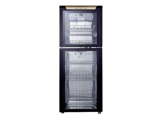 Left door disinfection cabinet Soqi ZTP158-B stainless steel vertical disinfection cabinet household two-star disinfection cupboard cabinet