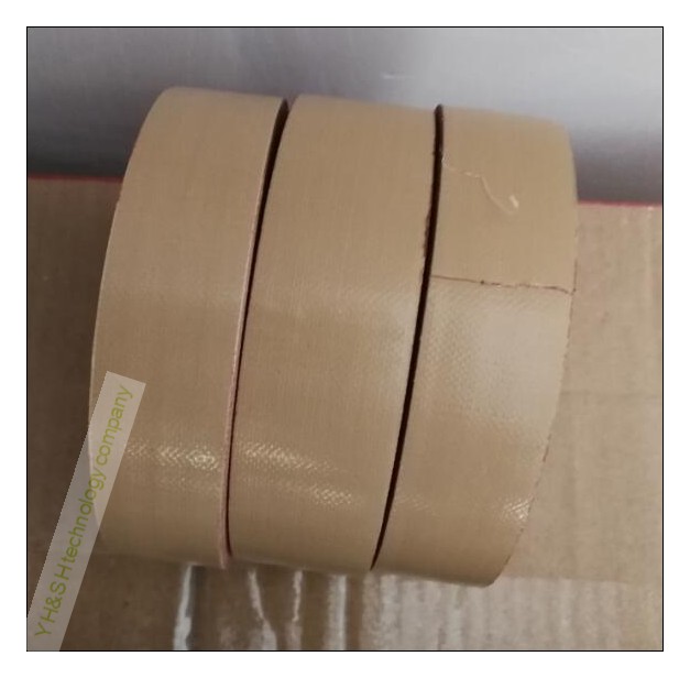 Clothing Template Special 2 5cm * 18m Bunky glue series earth brown Bunky cow leather glued single-sided rubberized fabric high stickiness