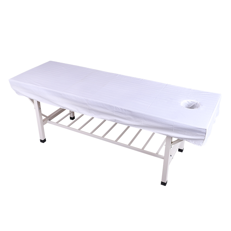 Làm đẹp giường, vật lý trị liệu, phòng massage, đơn mảnh, đầu vuông, đầu vuông khăn trải giường spa