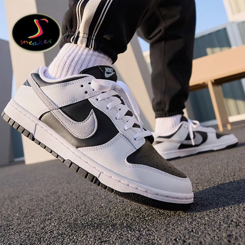 Nike Dunk Low Panda 2.0 Men's Non-Slip, Wear-Resistant, Low-Top Sports and Casual Sneakers Ib4620-141