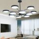 New Nordic Macaron Living Room Chandelier, Modern and Simple, Ultra-Bright Led Molecular Light with Spotlight, Dining Room Light