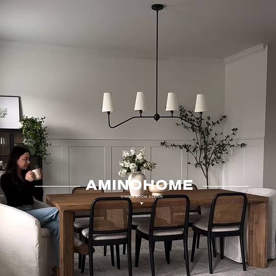 American Country-Style Restaurant Chandelier, French-Style, South Asian Style, Black Retro Designer Bar Counter Island Table Linear Long Table Lighting Fixtures