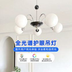 French-Style Living Room Chandelier, Vintage Bauhaus Dining Room Bedroom Nordic Wabi-Sabi Style Trendy Magic Bean Lamp