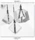 Modern Simple and Personalized Creative Stainless Steel Pendant Light Square Crystal Light Bar Restaurant Light Diamond Crystal Chandelier