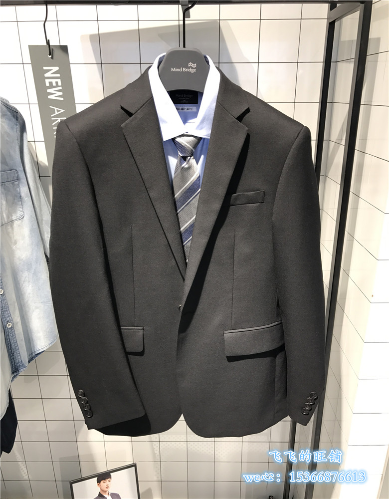 Mind Bridge Men's Spring Korean Business Handsome Slim Suit Jacket MRBJ010A-1780