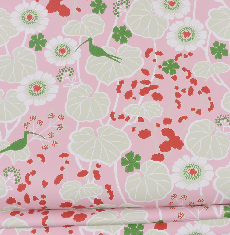 Swedish Original Imported Wood Fiber Wallpaper Pink Princess Dreams ECO Bedrooms Full Of Bedside Wallpapers