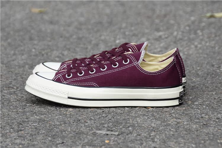 Converse Converse 1970s tiệc thấp màu đỏ nhạt màu xanh tiêu chuẩn Samsung giày nam và nữ 157544C / 157545C - Plimsolls giày thể thao asics