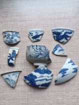 Small piece of ancient porcelain