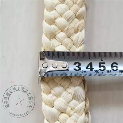 Natural plant handmade corn husk seven-strand braid corn husk braid braided rope straw weaving craft material