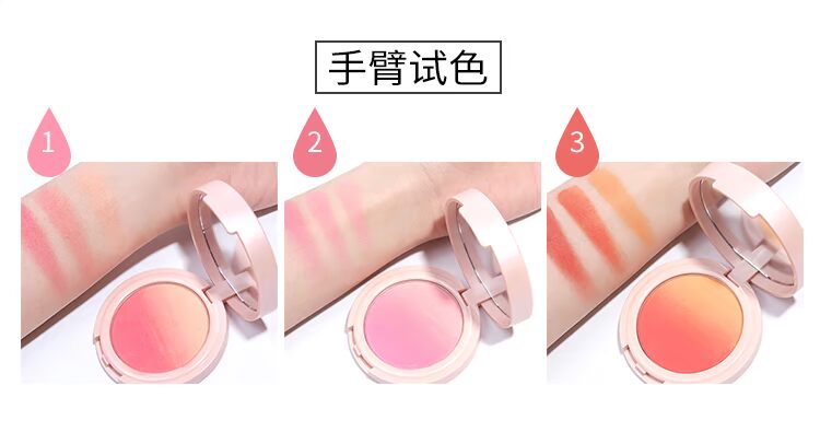 Yêu các sản phẩm trong nước. Orange Judydoll Dream Gradient Blush Peach Sunset Vàng Cam Rouge Màu trắng tự nhiên má hồng canmake