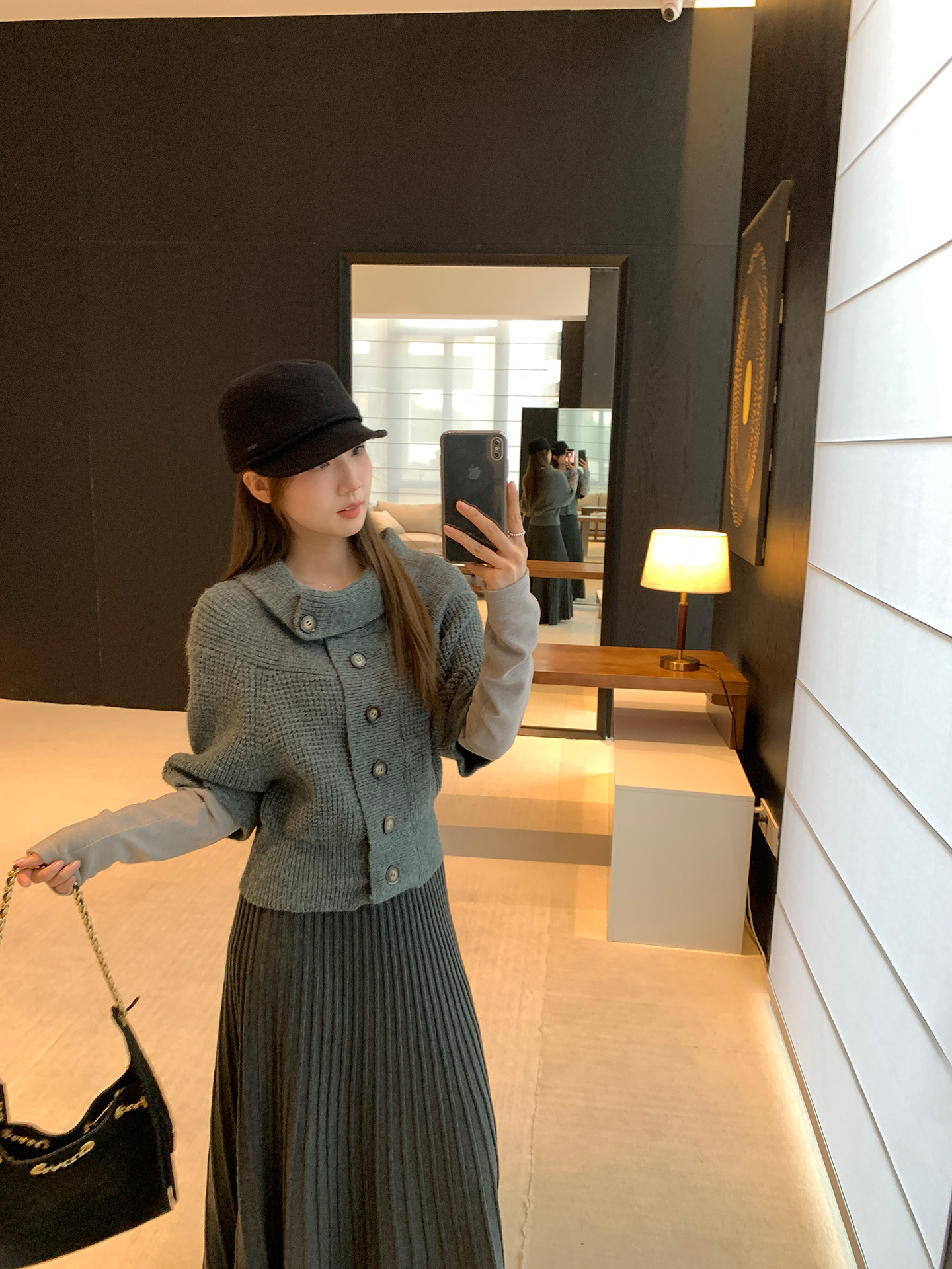 레트로 느긋한 센스 디자인 망토 스웨터 여자 봄 고급 센스 품격 다용도 쇼트 스타일 니트 오픈 가디건 새로운 상세 이미지 10