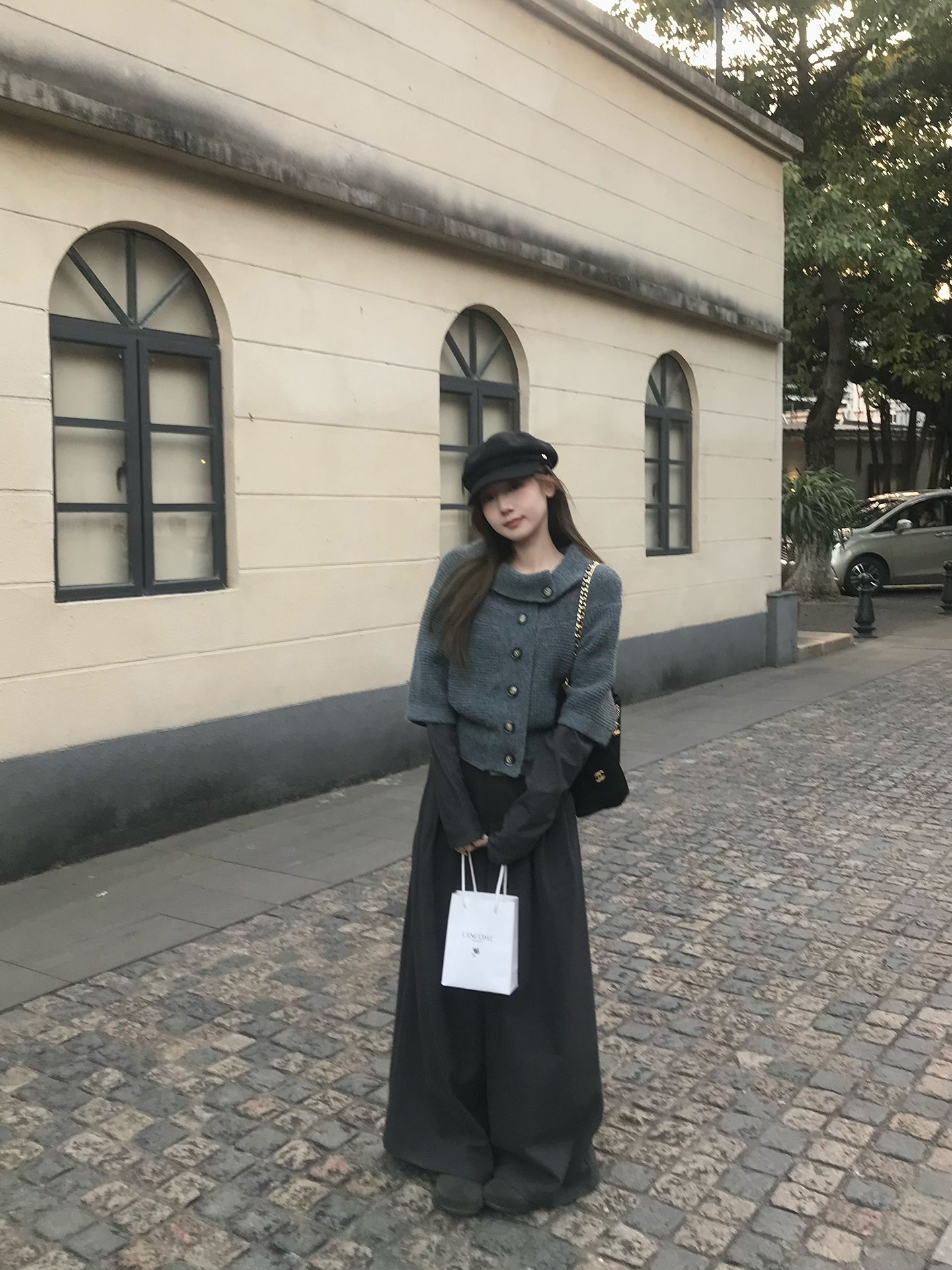 레트로 느긋한 센스 디자인 망토 스웨터 여자 봄 고급 센스 품격 다용도 쇼트 스타일 니트 오픈 가디건 새로운 상세 이미지 2