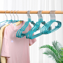 Childrens clothes rack green drying baby household clothes dip plastic thick non-slip stainless steel non-trace student dormitory