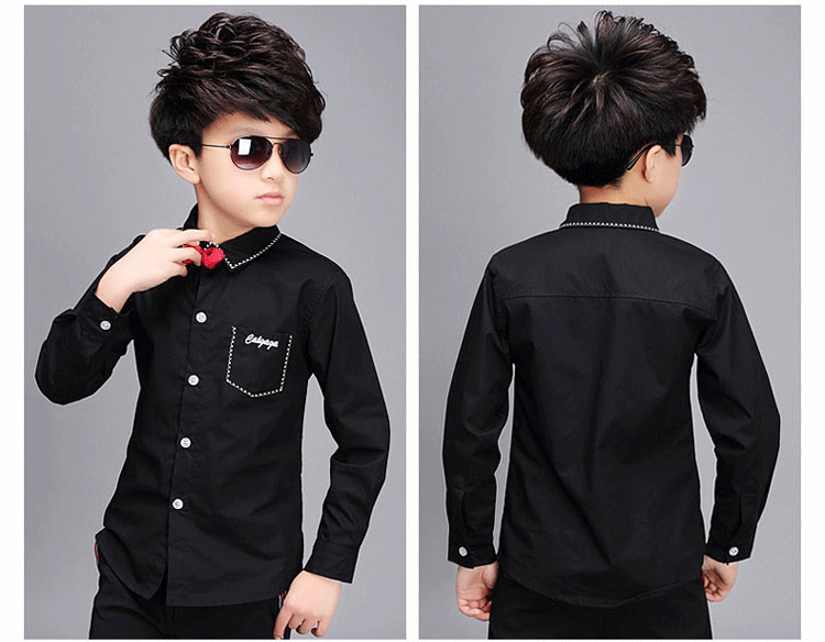 Chemise garcon à manche longue - Ref 2074252 Image 46