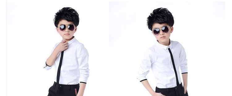 Chemise garcon à manche longue - Ref 2074754 Image 57