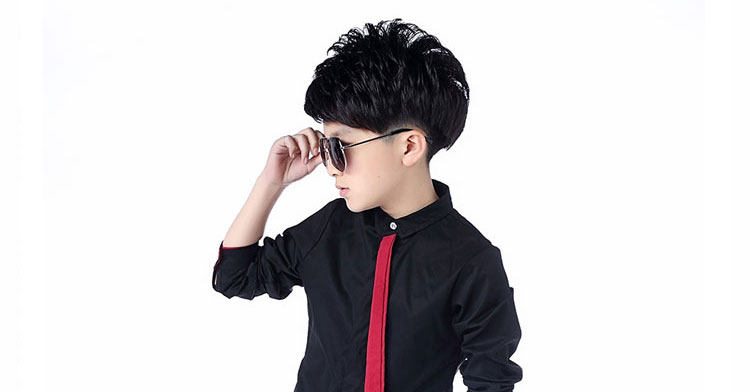 Chemise garcon à manche longue - Ref 2074754 Image 62