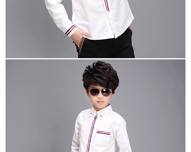 Chemise garcon à manche longue - Ref 2074252 Image 27