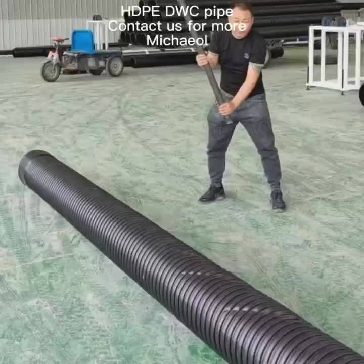 Sn4 Sn8 Hdpe Double Wall Corrugated Drainage Pipe Plastic Culvert Pipe
