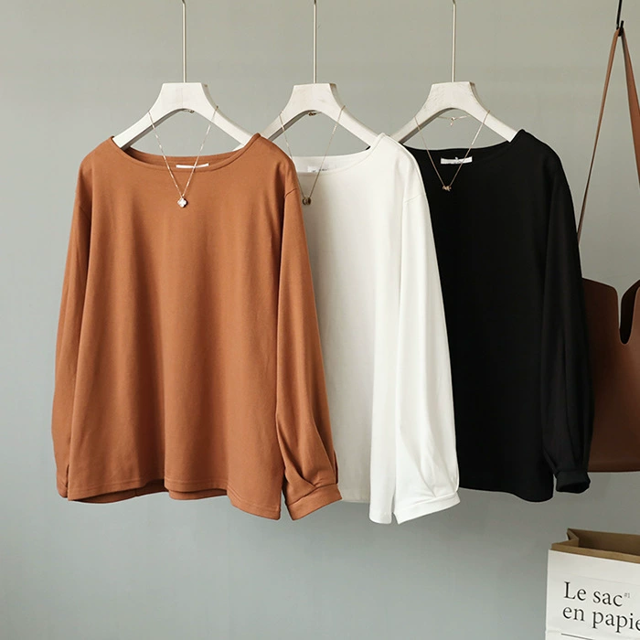 Khóa lớn cỡ mỡ mm cộng với phân bón tăng phiên bản tiếng Hàn của áo gió cổ tròn buông thả tự nhiên khoe lồng đèn lồng màu rắn