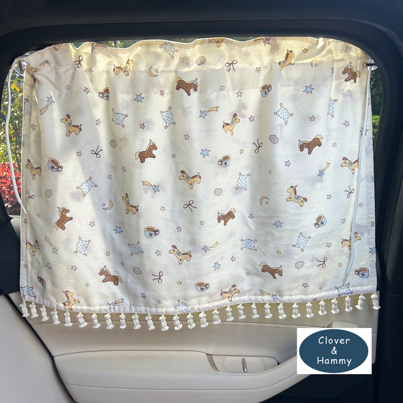 Original ins Baby Car Sunshade Curtain Pure Cotton Year of the Horse Side Window Sunshade Curtain Heat Insulation Car Curtain Sunshade Blocker Original ins Baby Car Sunshade Curtain Pure Cotton Year of the Horse Side Window Sunshade Curtain Heat Insulation Car Curtain Sunshade Blocker