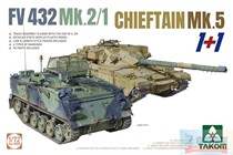 Sanhua Takom 5008 1 72 British Army FV432MK2 1 armoured vehicle Chief MK 5 main battle tank
