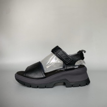 Big tree 37 5 38 heightening first layer of cowhide shock-absorbing and non-slip comfortable and soft outdoor casual womens sandals