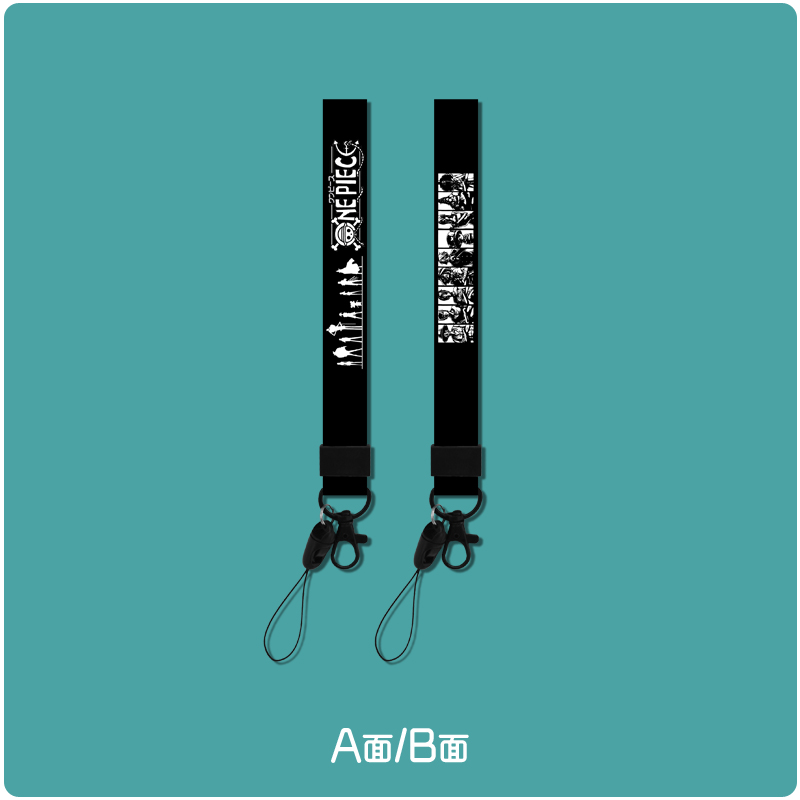 Wrist Rope: Pirate Kingfabric art mobile phone Lanyard USB drive Pendant men and women have cash less than that is registered in the accounts Wrist strap Key chain Loss prevention Cartoon lovely personality