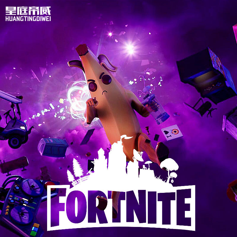 Fortnite Co-Branded Fortnite Game Peripherals, Summer Style Loose Casual Short-Sleeved T-Shirts for Men and Women, Couple Wear