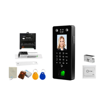 Mid-control T501Plus face recognition attendance access control all-in-one fingerprint facial brushed card machine glass door suit