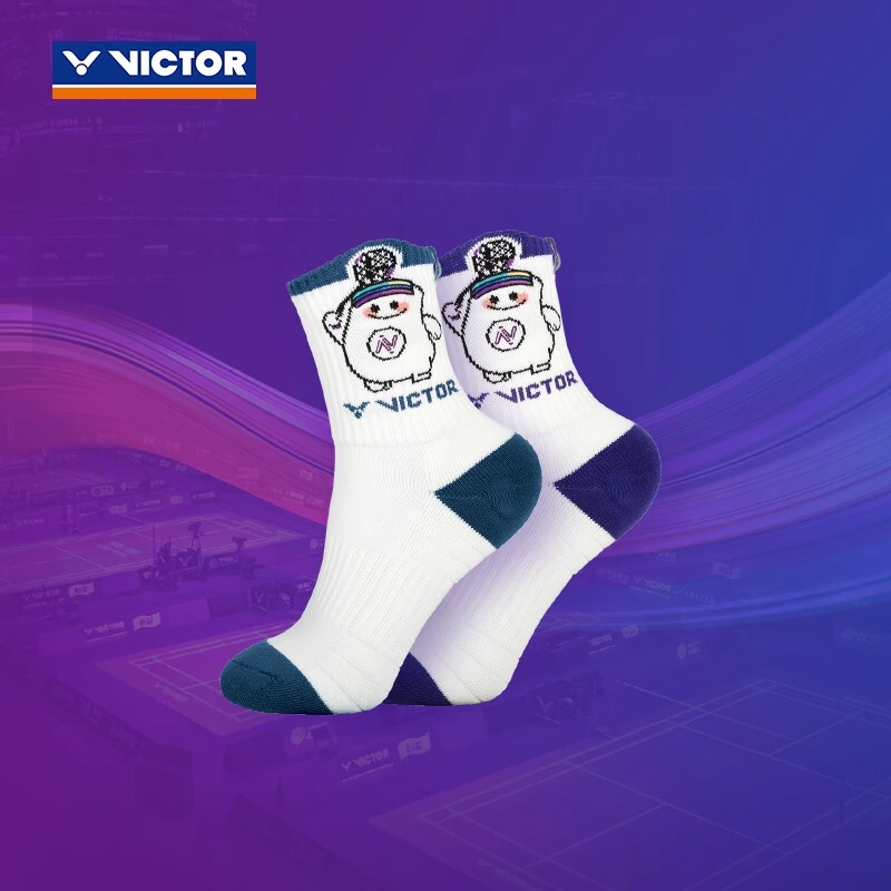 Only Selling Genuine Victor Asia Badminton Championships Commemorative Sports Socks Skbac2504
