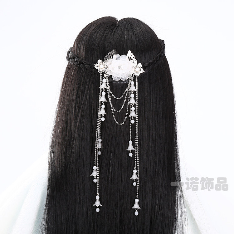 全新款儿童韩版结发夹女童额头假发辫子小公主古装头饰品