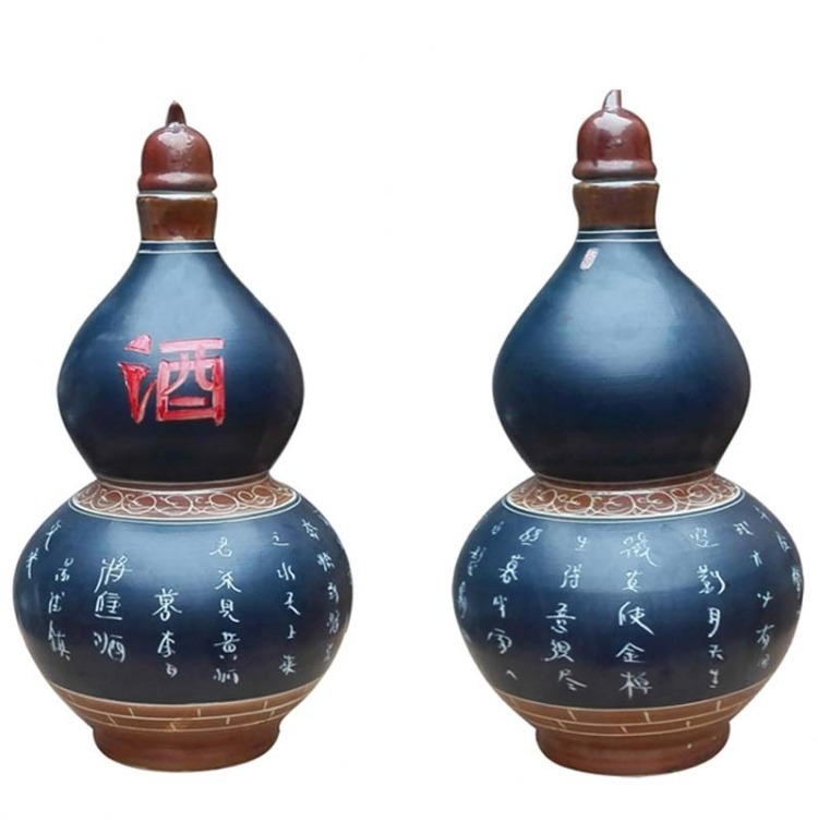 10 kg bình sứ đựng rượu rỗng bình đựng rượu có miệng nhỏ bịt kín bình gốm lưu trữ rượu vang rượu vang mười cân giá để rượu