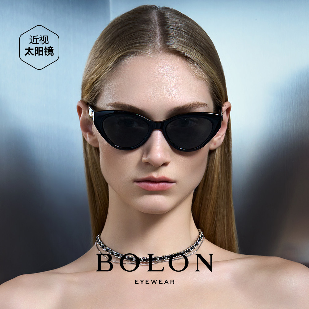 BOLON暴龙眼镜偏光太阳镜男猫眼防紫外线显脸小墨镜女BL3168