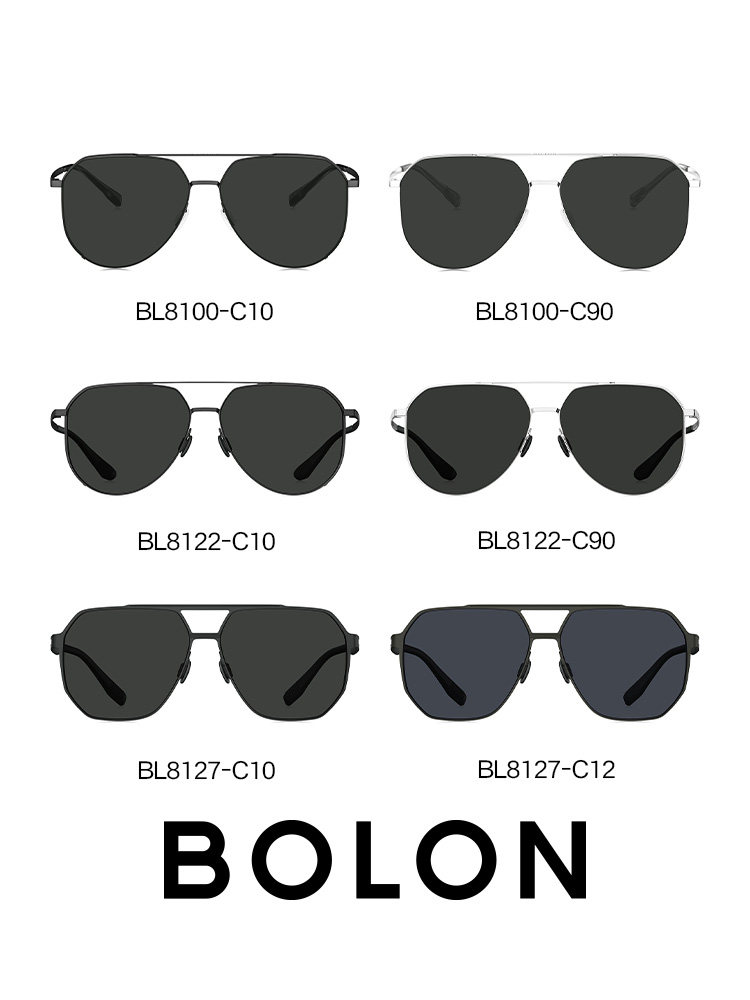 Bolon Tyrannosaurus Glasses Driving Polarized Glasses Carbon Fiber Sunglasses Anti-Glare Men's Driving Sunglasses Bl8100