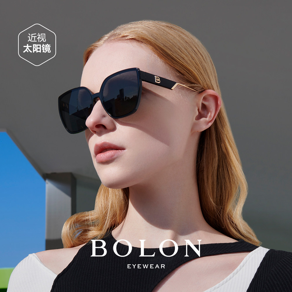 BOLON暴龙眼镜显脸小猫眼墨镜百搭偏光镜女护眼太阳镜BL5067