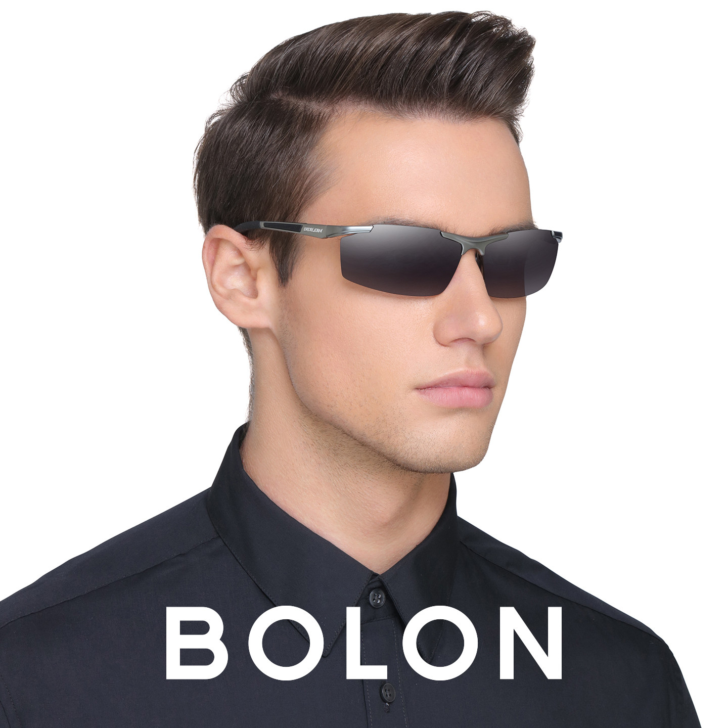 BOLON Tyrannosaurus Polarized Sunglasses Sports Box Sunglasses Men's Trendy Driving Personalized Cycling Glasses BL2282