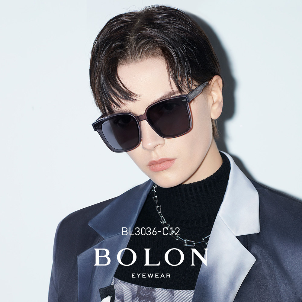 BOLON Tyrannosaurus glasses 2021 new plate sunglasses men's Korean version of the big frame glasses trend sunglasses BL3036