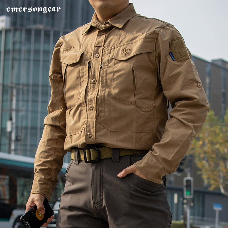 Emerson Mortar Tactical Shirt Outdoor Casual Hiking Work Shirt Slightly Elastic Commuting Men's Water-Repellent Jacket Emerson Mortar Tactical Shirt Outdoor Casual Hiking Work Shirt Slightly Elastic Commuting Men's Water-Repellent Jacket