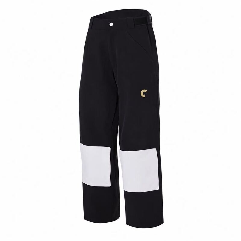 Carve Kraft [27 New Styles of Mushroom Pants] Black Ski Pants Windproof and Water-Repellent