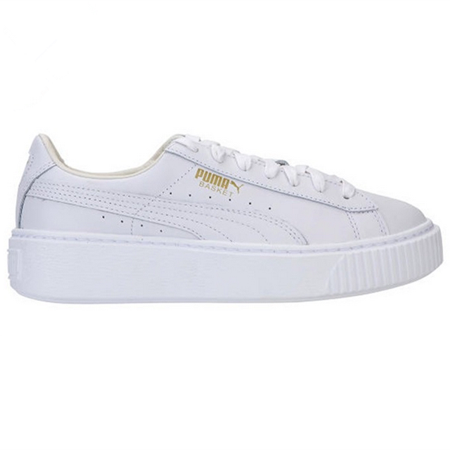 puma all white platform