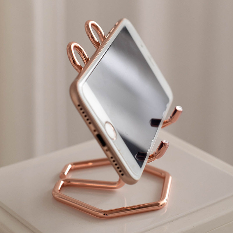 Simple and creative ipad tablet holder metal mobile phone holder household portable support stand functional and practical
